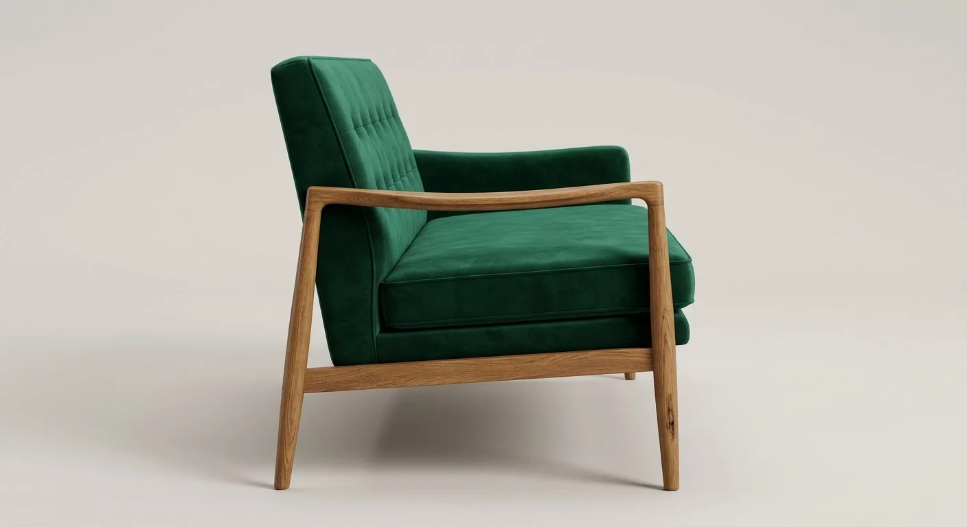 Fern Velvet Armchair