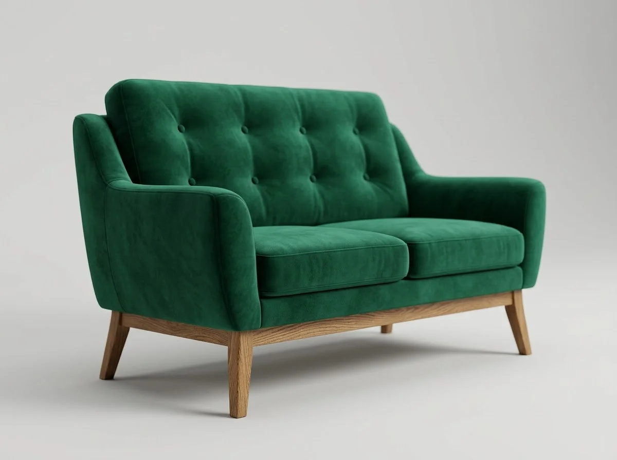 Fern Velvet Loveseat